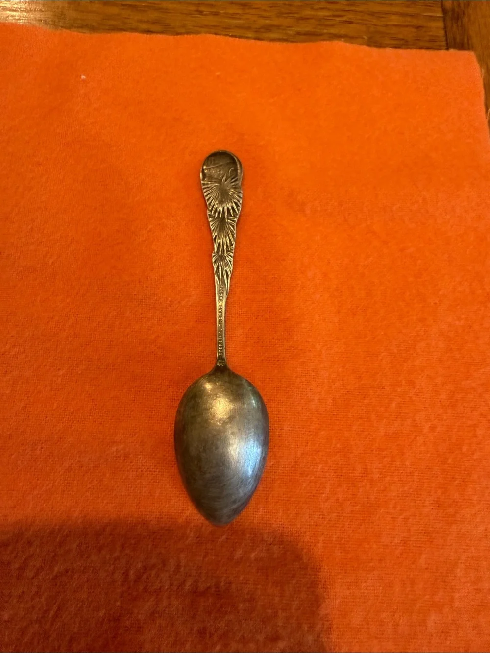 Vintage Thomas Tugby Alligator & Boy St. Augustine Silver 925 Souvenir Spoon